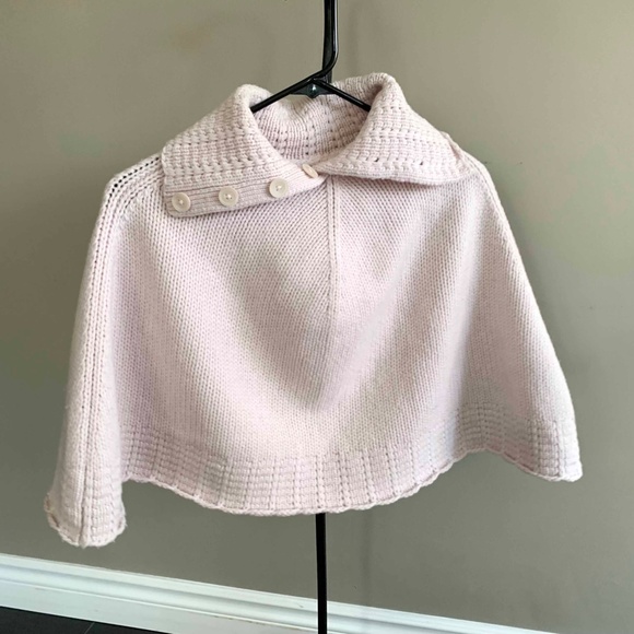 GAP pink 100% lamb wool cloak - Picture 1 of 4